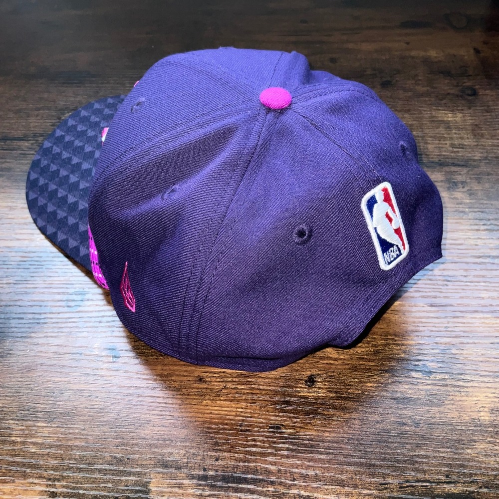 New Era Minnesota Timberwolves Hat Purple Pink NBA Snapback Cap OSFM - Picture 4 of 6
